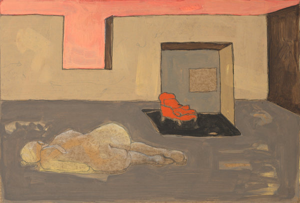 Pans IV - 21x30 - tempera